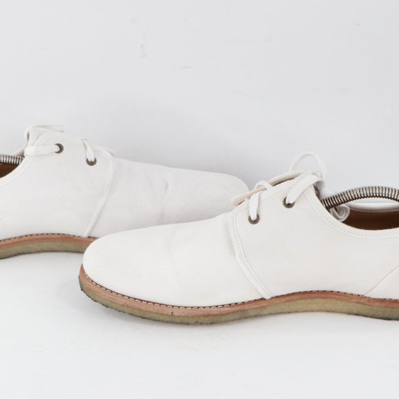 APC Paris Canvas Crepe Derby Oxford Shoes White 9 main image 11
